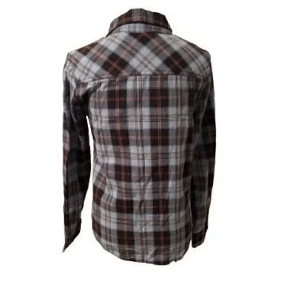 Junk Food Plaid Button Down Flannel sz S - Picture 4 of 8